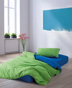 Dekbedovertrek lime kobalt