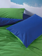 Dekbedovertrek lime kobalt