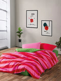 Dekbedovertrek rood fushia