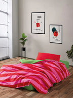 Dekbedovertrek rood fushia