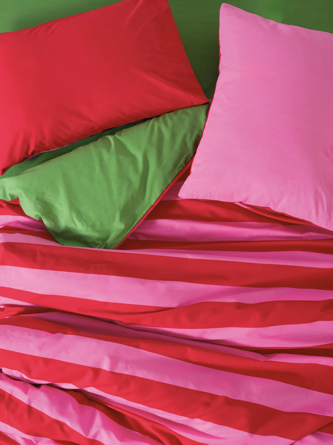 Dekbedovertrek rood fushia