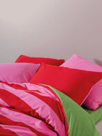 Dekbedovertrek rood fushia