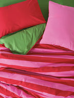 Dekbedovertrek rood fushia