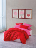 Dekbedovertrek fushia rood