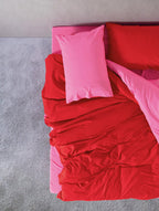 Dekbedovertrek fushia rood