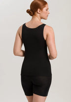 Tank top zwart wol & zijde