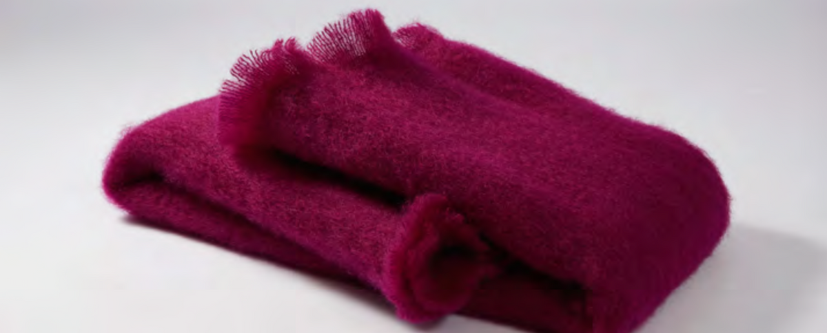 Plaid Lisos 332 bordeaux paars