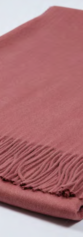 Plaid Sibelina uni warm rose