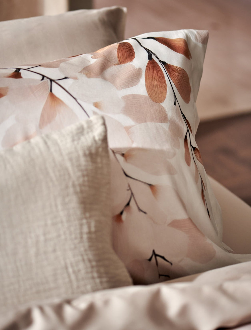 Vandyck Dekbedovertrek Twigform Offwhite detail 3
