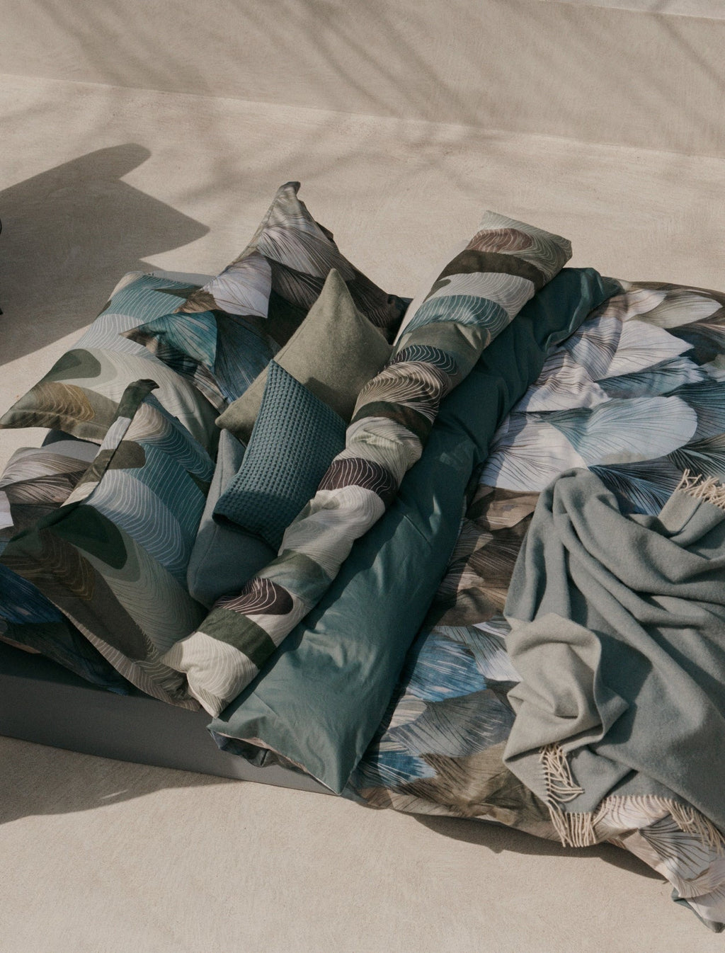 Vandyck Dekbedovertrek Dawnpetal Faded Denim detail 1