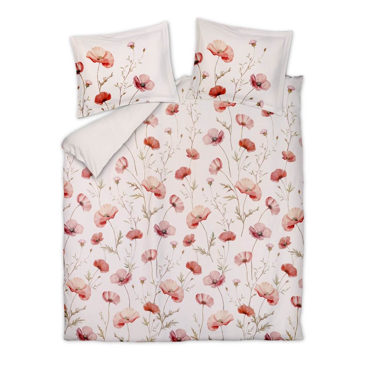 Vandyck Dekbedovertrek Poppy Fields Cream Tan