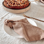 Linen Tales Linnen Servetten Café Crème – detail