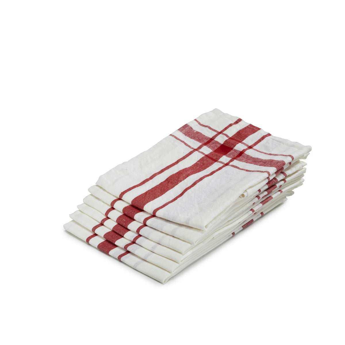 Libeco Camaret keukenhanddoek rood