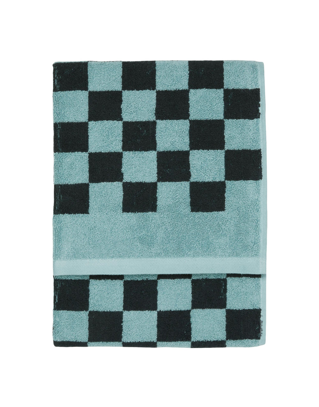 Marc O'Polo Handdoek Checker Aquamarijn