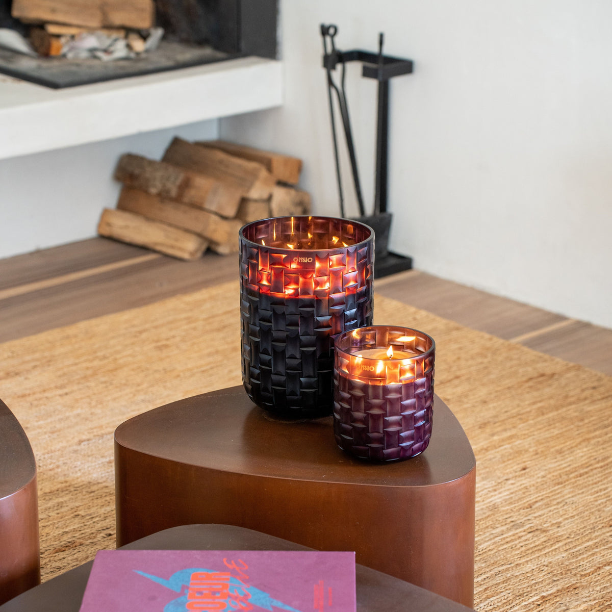 ONNO Geurkaars Chess Burgundy Cashmere Wood