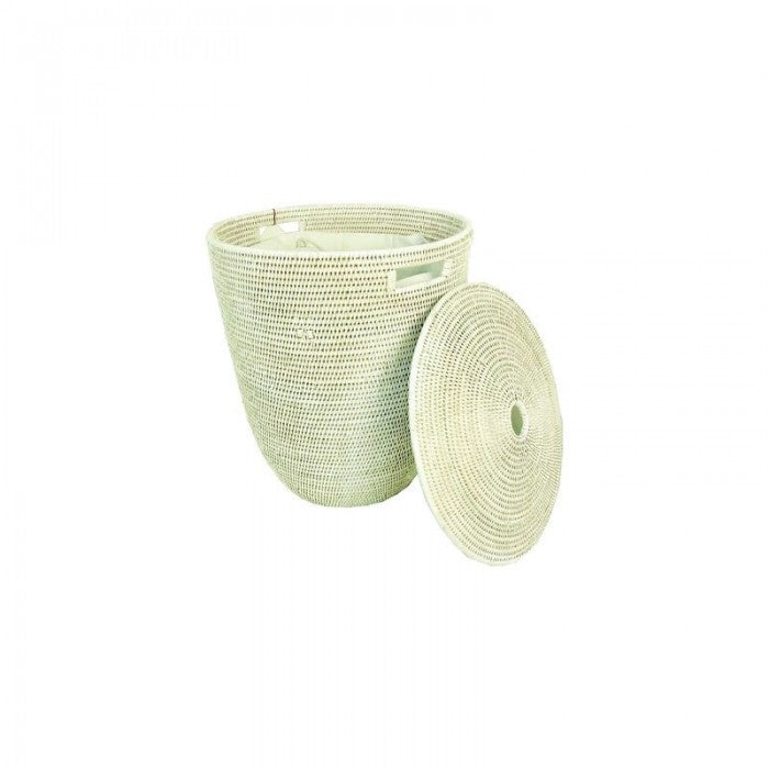 Baolgi Wasmand Olive met Deksel en Zak Wit