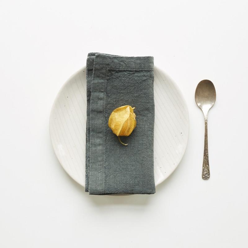 Linen Tales Linnen Servetten Forest Green – set van 2