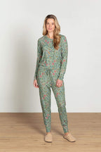 Pip Studio Pyjama Tina/Bobien Flora Bangalore Groen