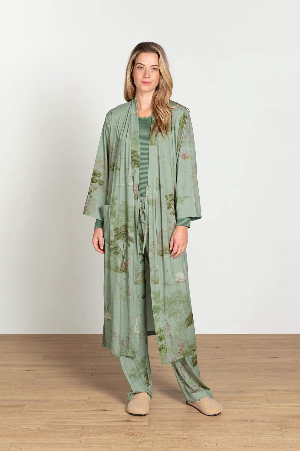 Pip Studio Kimono Noa Darjeeling Days Groen