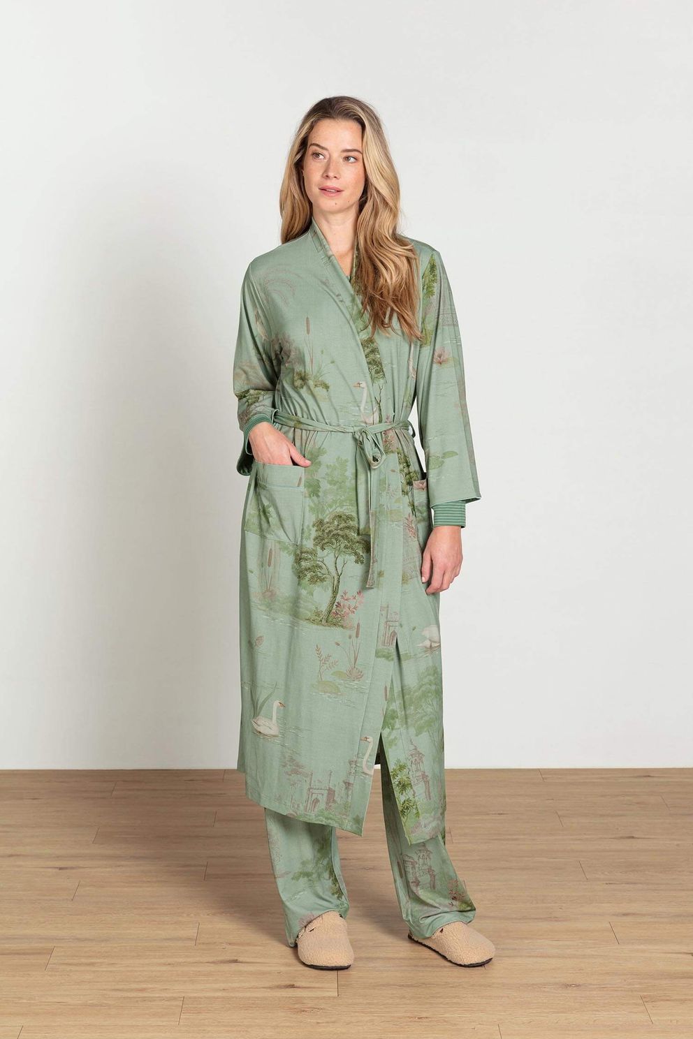 Pip Studio Kimono Noa Darjeeling Days Groen