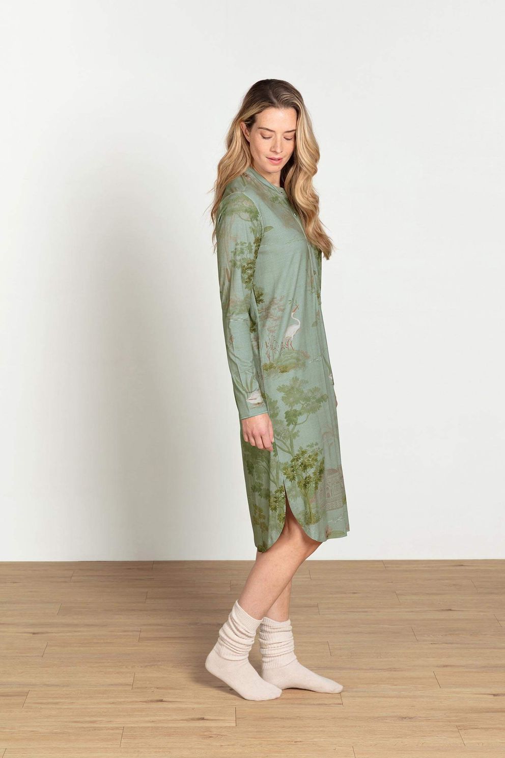 Pip Studio Nachtkleed Diogo Darjeeling Days Groen