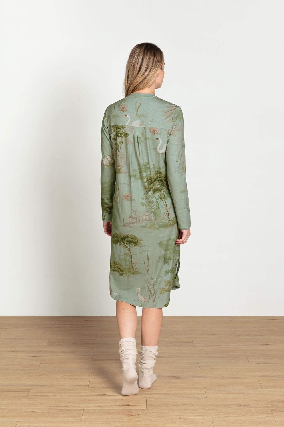 Pip Studio Nachtkleed Diogo Darjeeling Days Groen