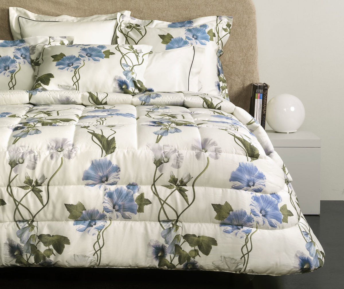 Signoria Firenze Dekbedovertrek Malva Ivory/blauw