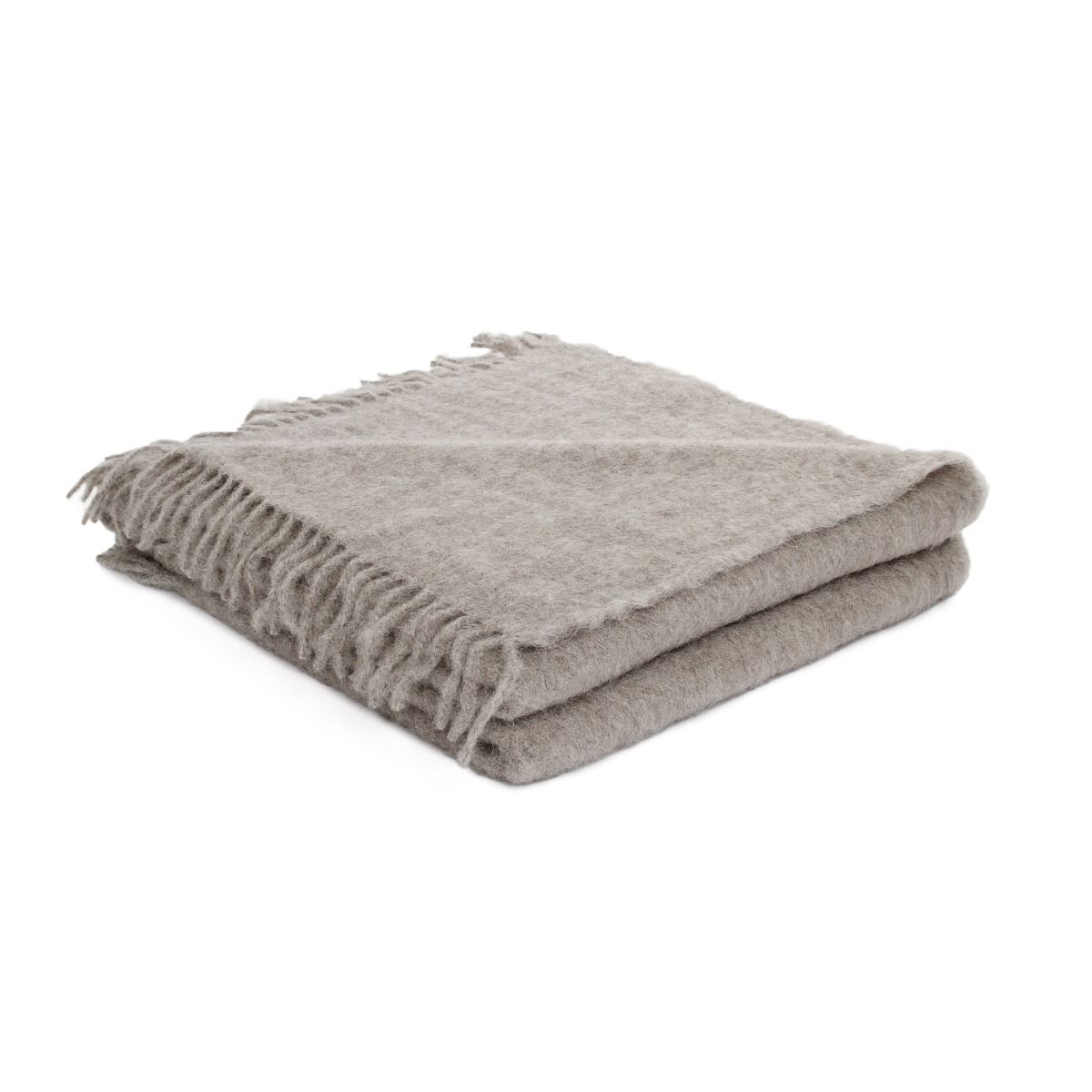 Brun de Vian-Tiran Plaid Baby Lama Lichtgrijs