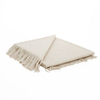 Brun de Vian-Tiran Plaid Kashmir Prince de Galles Miel Blanc