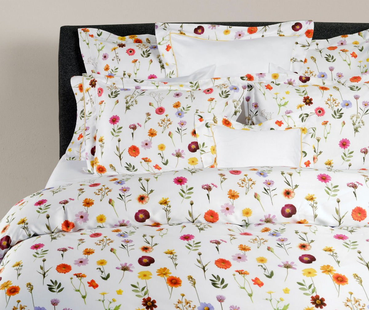 Signoria Firenze Dekbedovertrek Prato Wit met bloemen