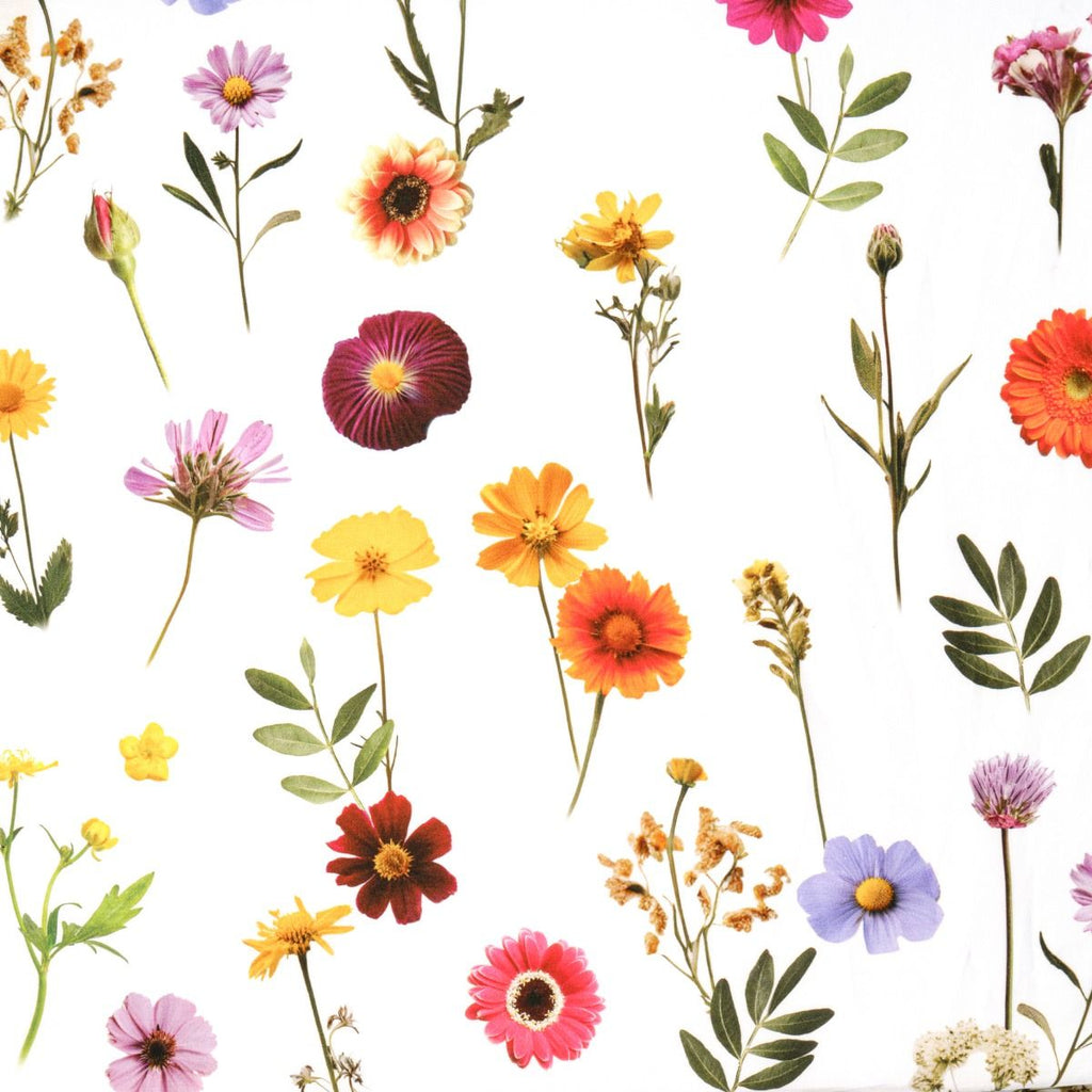 Signoria Firenze Dekbedovertrek Prato Wit met bloemen