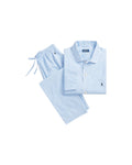 Polo Ralph Lauren Pyjama Poplin Lichtblauw Mini Gingham