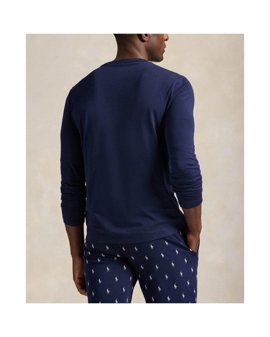 Polo Ralph Lauren Slaapshirt Lange Mouw Cruise Navy detail 3