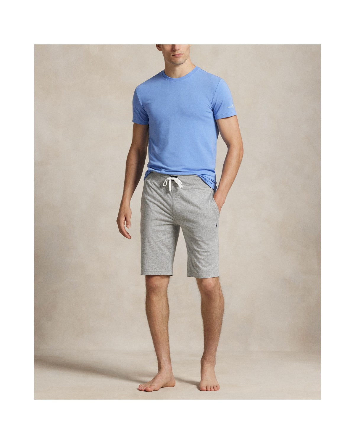 Polo Ralph Lauren Slaapshort Jersey Andover Heather detail 1