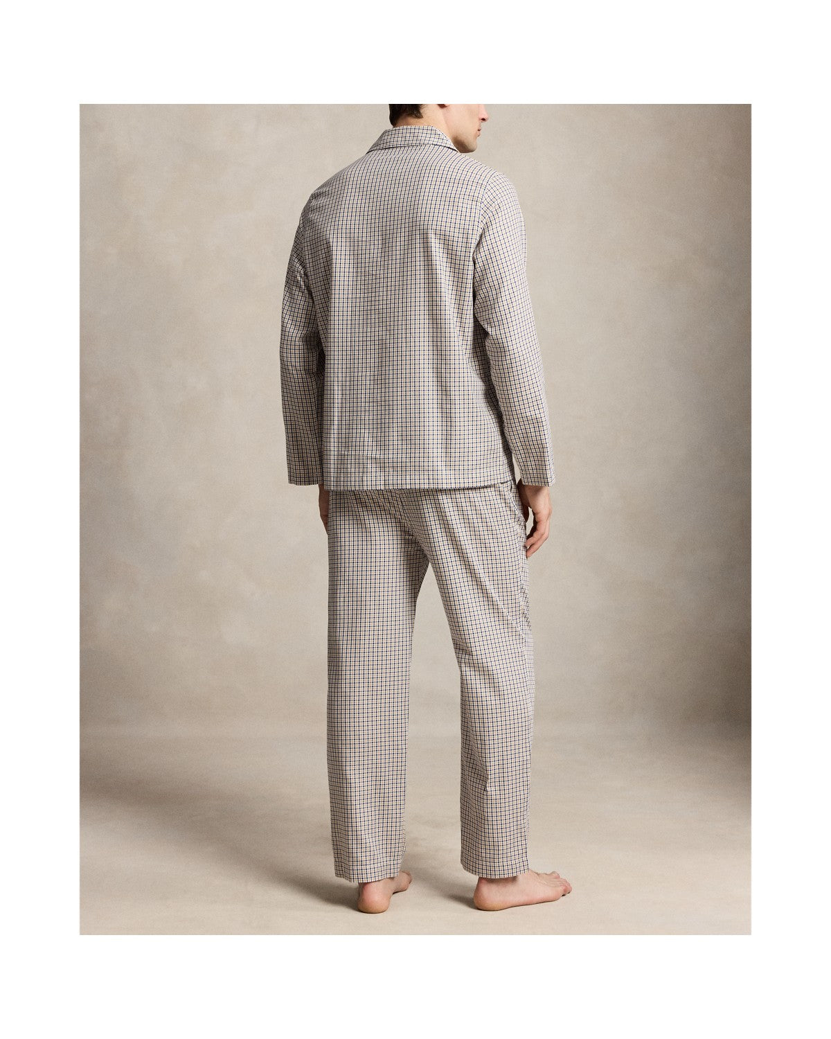 Polo Ralph Lauren Pyjama Katoen Khaki White Multi detail 2