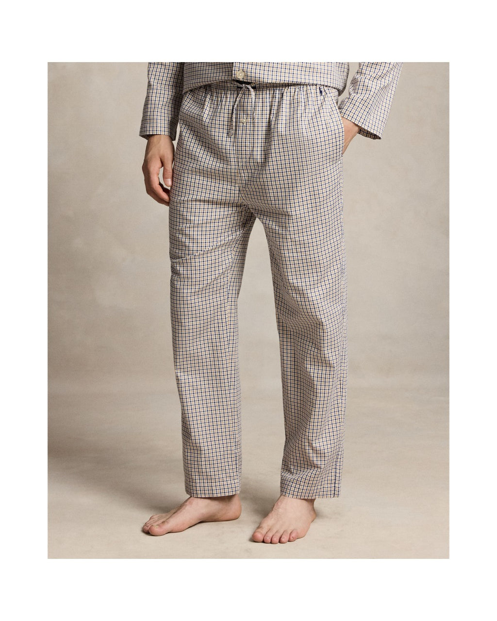 Polo Ralph Lauren Pyjama Katoen Khaki White Multi detail 4