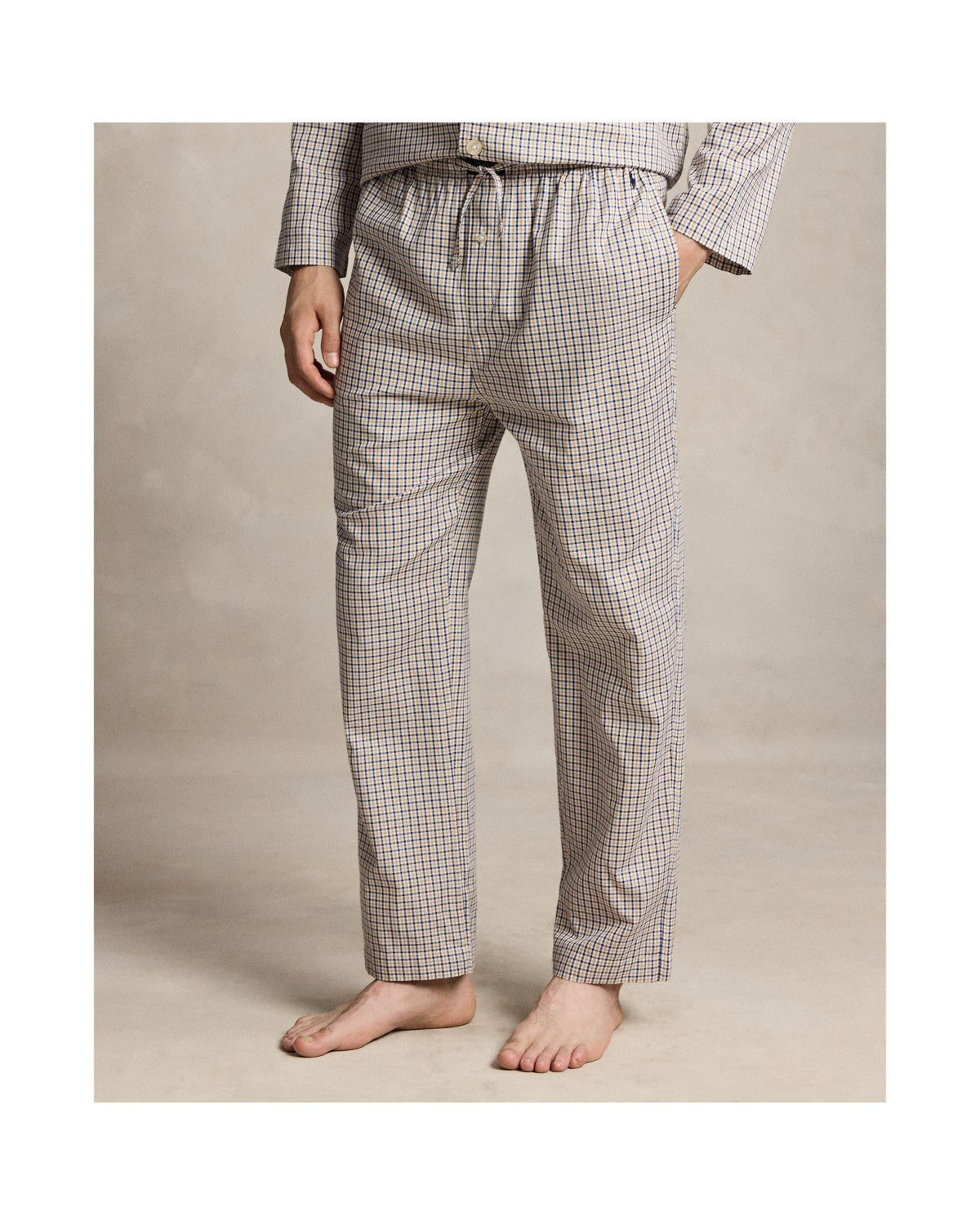Polo Ralph Lauren Pyjama Katoen Khaki White Multi detail 4