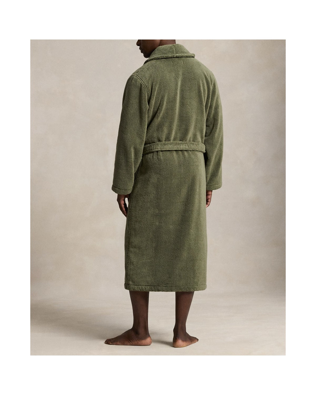 Polo Ralph Lauren Badjas Badstof Cruise Olive detail 2