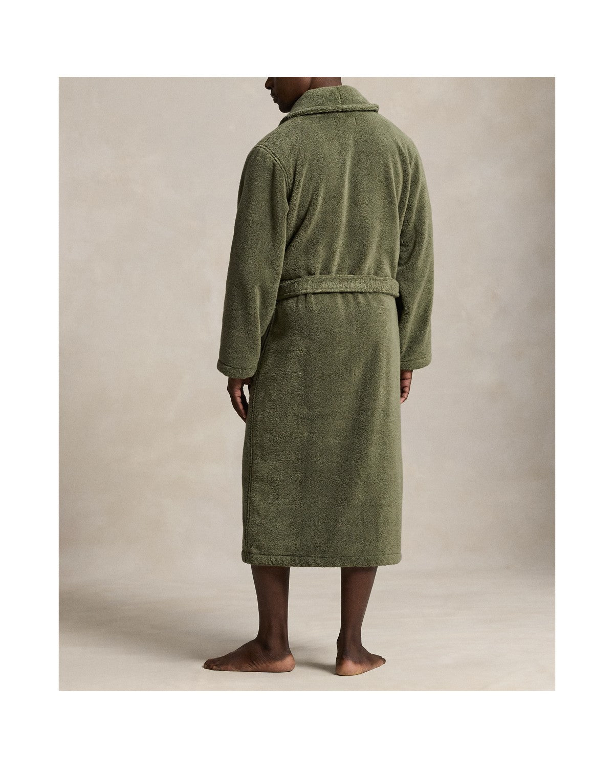 Polo Ralph Lauren Badjas Badstof Cruise Olive detail 2