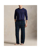 Polo Ralph Lauren Slaapset Jersey en Flanel Navy/Groen Tartan detail 1