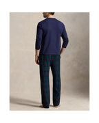 Polo Ralph Lauren Slaapset Jersey en Flanel Navy/Groen Tartan detail 2