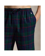 Polo Ralph Lauren Slaapset Jersey en Flanel Navy/Groen Tartan detail 4