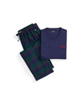 Polo Ralph Lauren Slaapset Jersey en Flanel Navy/Groen Tartan
