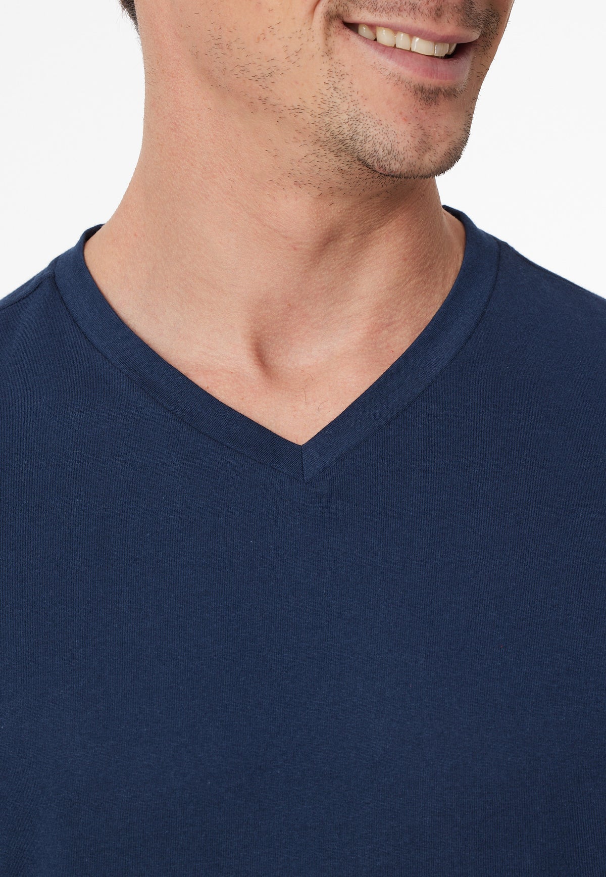 Schiesser Heren Pyjama Lang Casual Essentials Admiraalblauw detail 4
