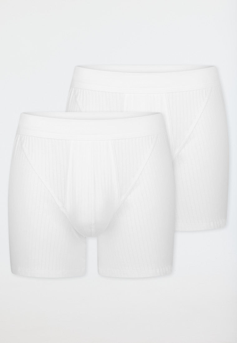 Schiesser Authentic short met gulp wit detail