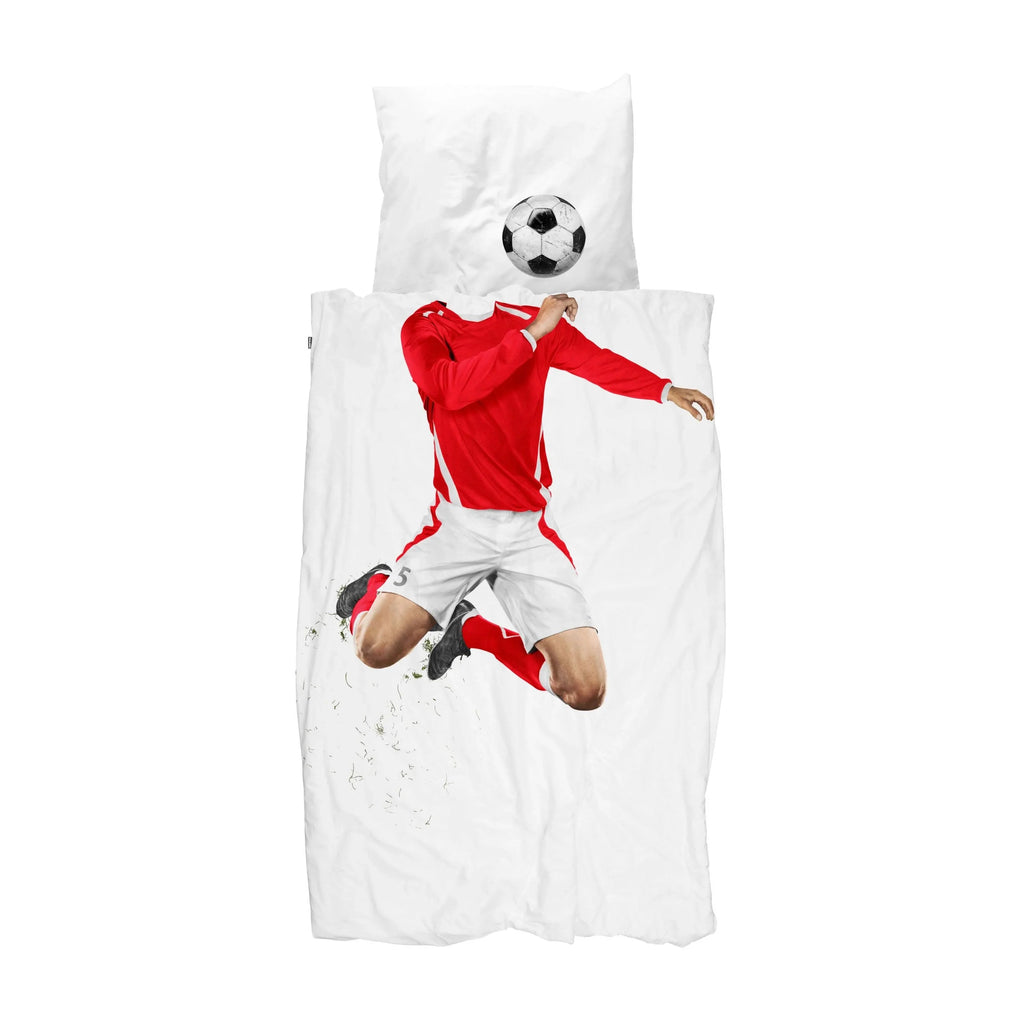SNURK Dekbedovertrek Soccer Champ Red detail 2