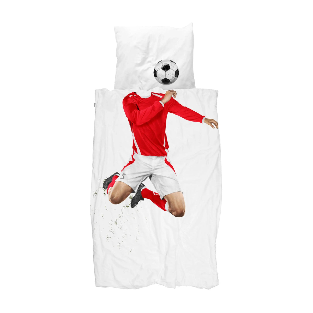 SNURK Dekbedovertrek Soccer Champ Red detail 2
