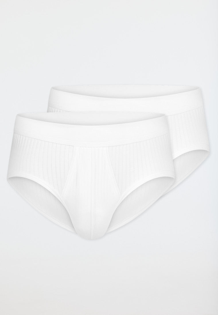 Schiesser Authentic sportslip met gulp wit detail