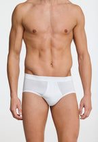 Schiesser Authentic sportslip met gulp wit detail